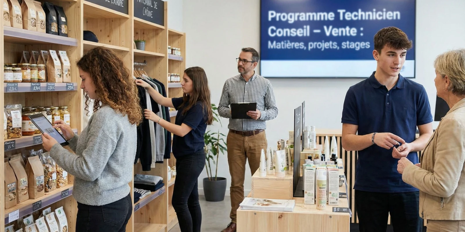 Programme du Bac Pro TCV : Matières, Stages et Projets pour Réussir en Commerce